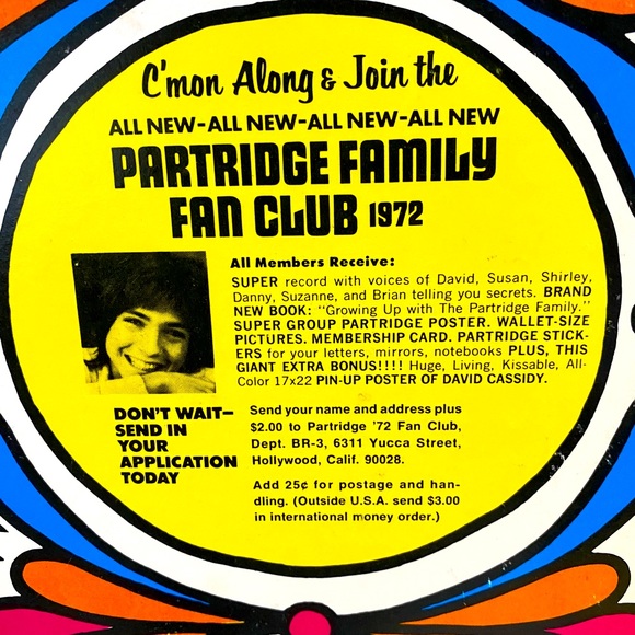 THE PARTRIDGE FAMILY SHOPPING BAG VINTAGE 1972 VINYL GROOVY RECORD BELL RECORDS - Picture 7 of 12